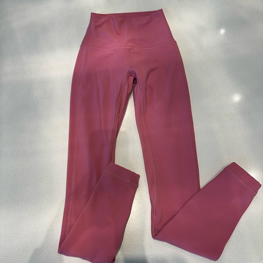 Lululemon Align Pink High-Waisted Leggings 28 inch inseam Size 0